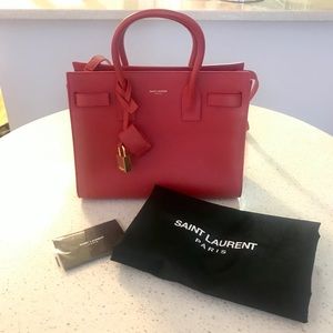 Saint Laurent Baby Sac de Jour (Red)